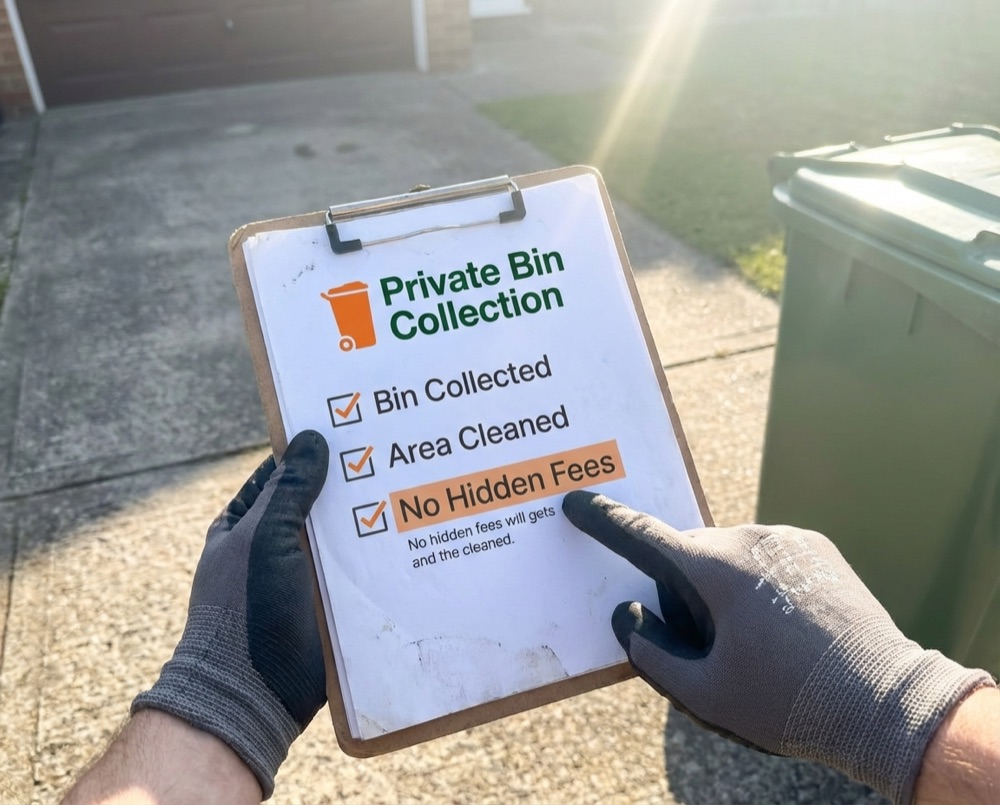 Transparent, honest private bin collection service in Selsey
